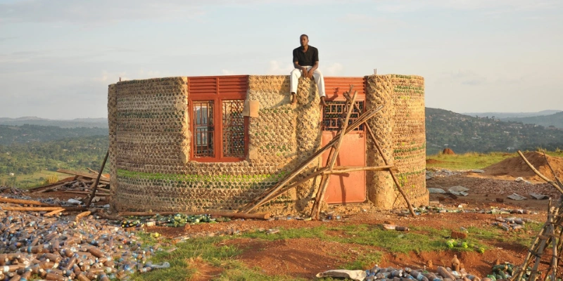 House from Plastic Bottle