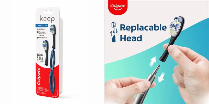 Toothbrush with Replaceable Head by Colgate