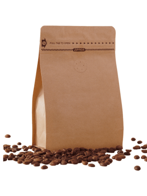 Quad Seal Bag for Coffee Packaging