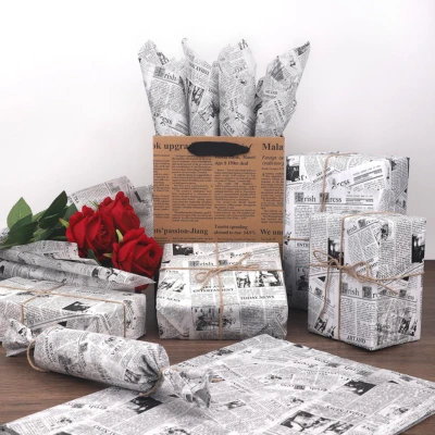 Gift Wrapping from Newspaper